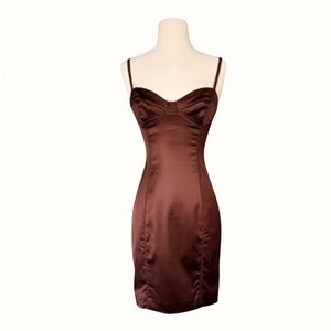 ARITZIA Wilfred - Satin stretchy bustier dress - Size 2 - Pristine, worn once